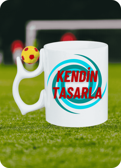 Kişiye Özel Futbol Toplu Taraftar Kupa Bardak Çay Kahve Fincanı