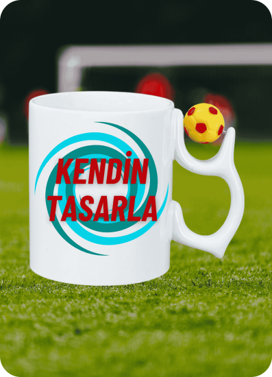 Kişiye Özel Futbol Toplu Taraftar Kupa Bardak Çay Kahve Fincanı
